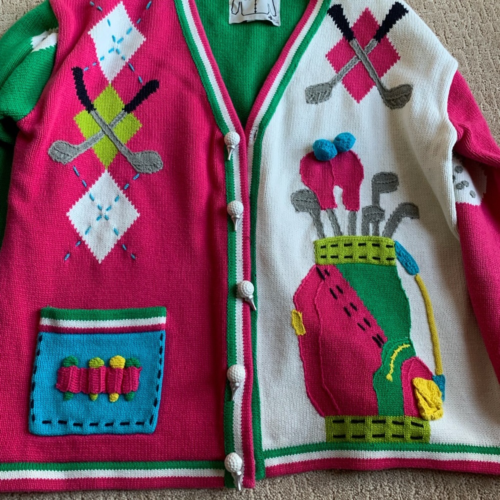 Ladies golf cardigan